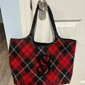 EVERYTHING MUST GO. Victoria's Secret Red and Black Checkered Tote